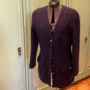 Valentino jacket, size 46, mohair fabric.